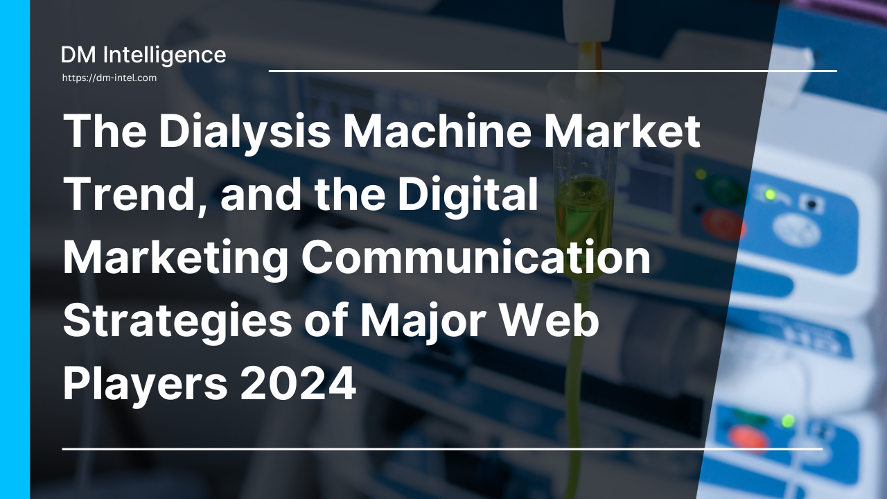 The Dialysis Machine Market Trend, and the Digital Marketing Communication Strategies of Major Web Players 2024