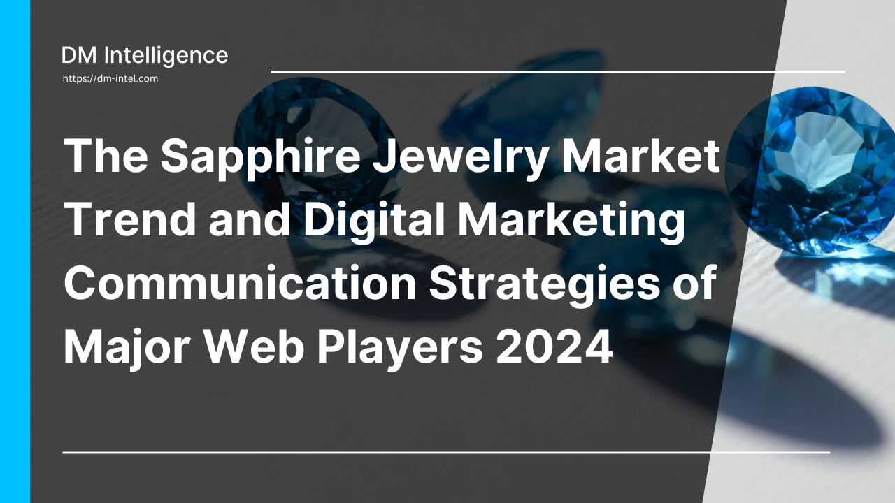 The Sapphire Jewelry Market Trend and Digital Marketing Communication Strategies of Major Web Players 2024